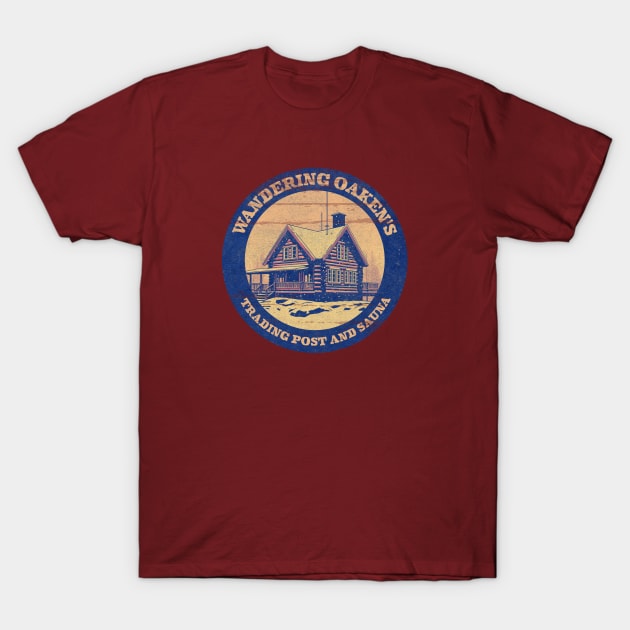 Wandering Oaken's Trading Post and Sauna T-Shirt by Nostalgia Avenue